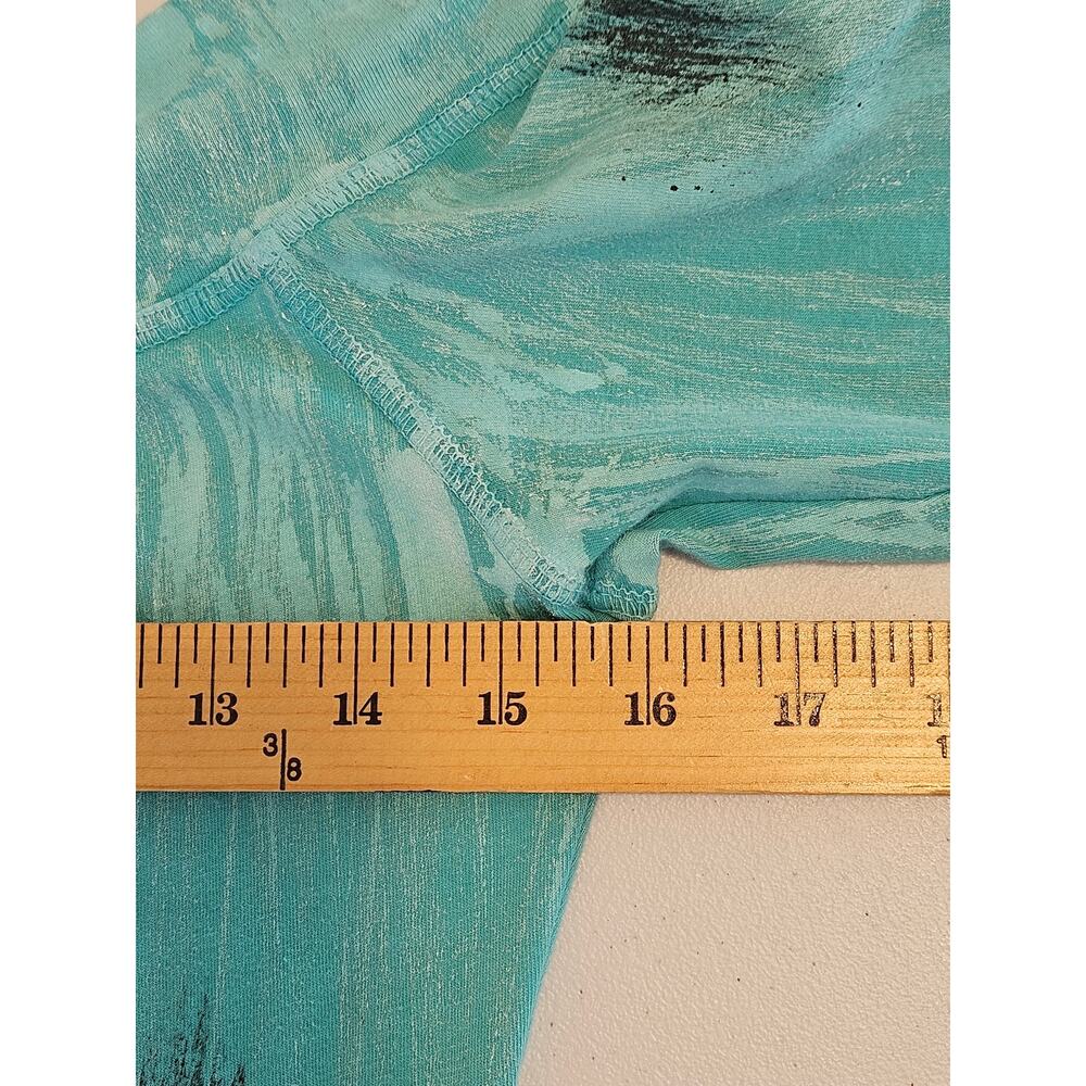 Luna Luz Dress Womens Small Blue Abstract Bubble Hem Artsy Lagenlook Midi - Picture 13 of 14